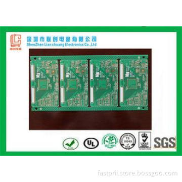 OSP fast pcb manufacturer green soldermask , quick turn cir